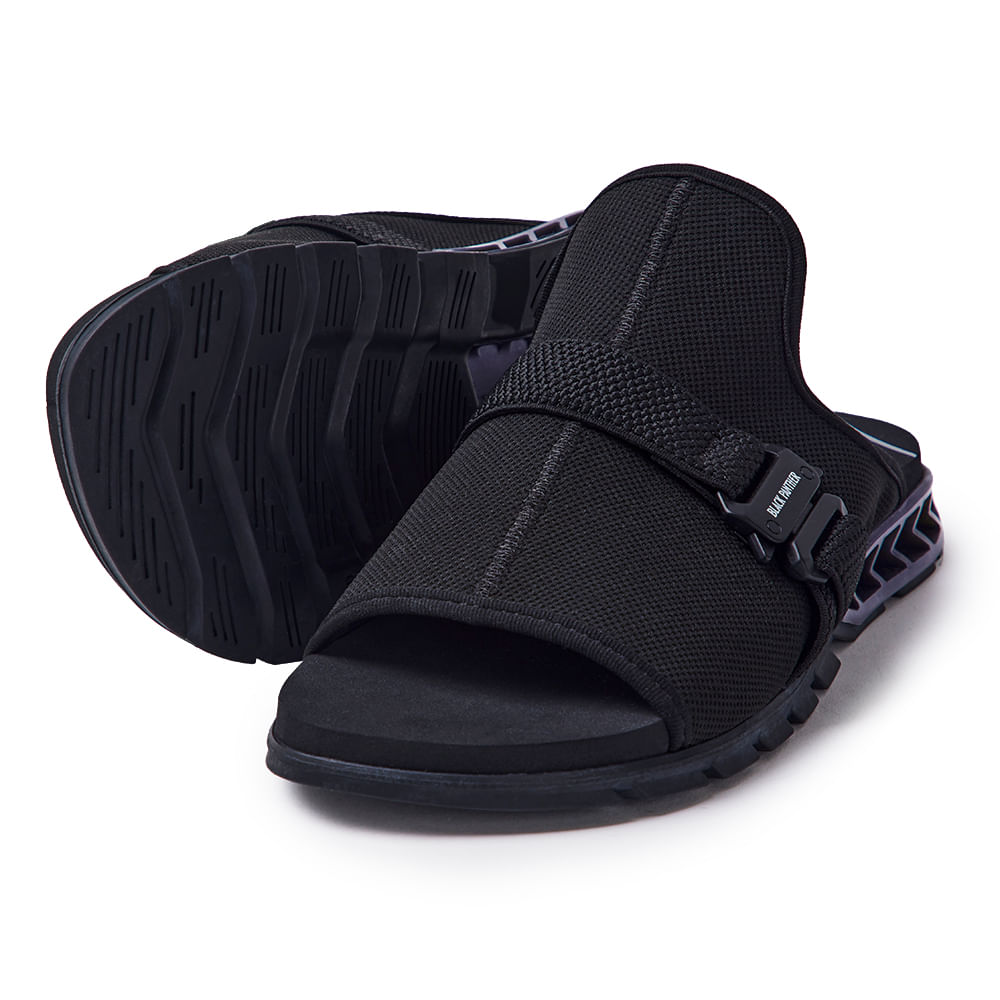 Sandália Kenner Pantera Negra Rakka Akyo Preto