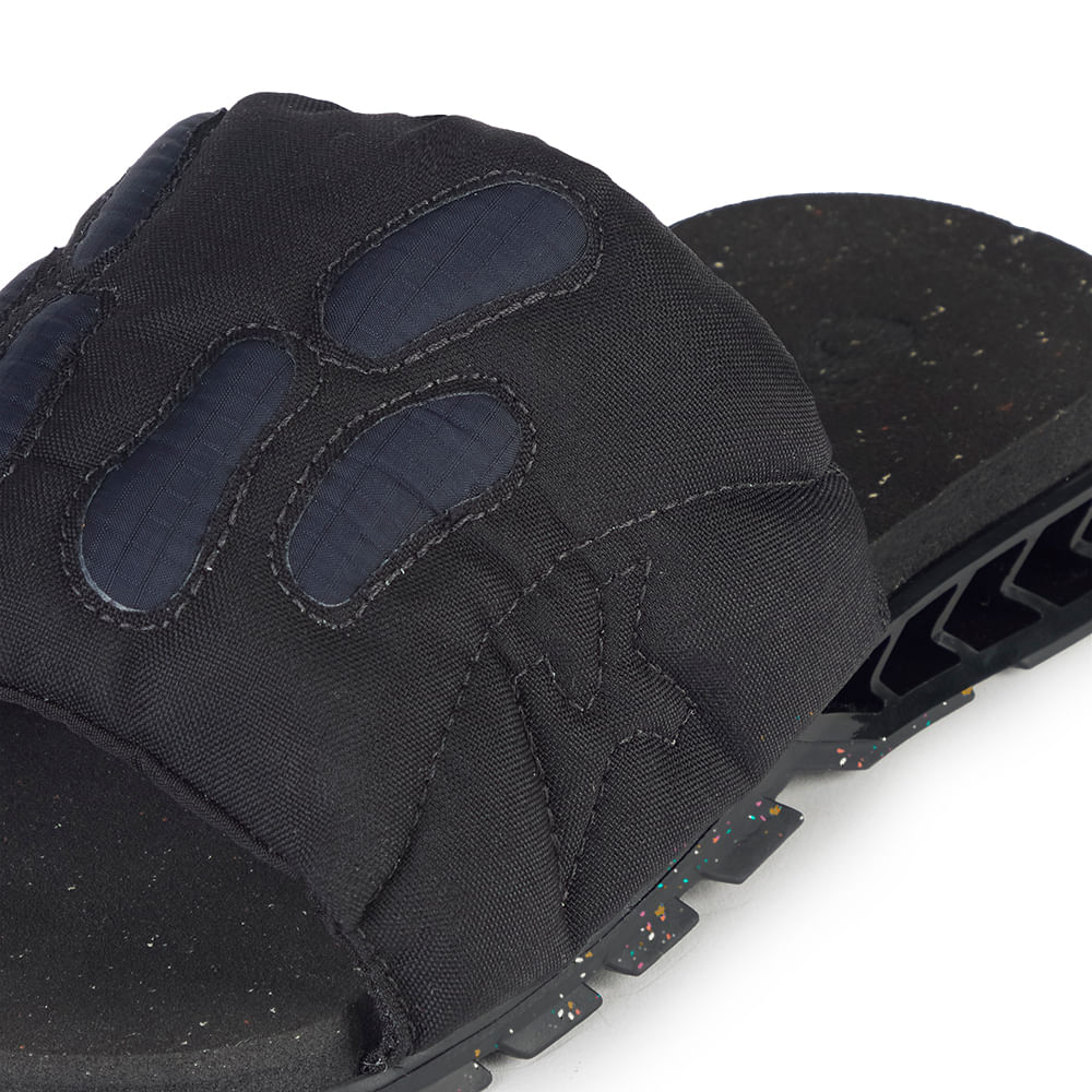 Sandália Kenner Rakka Slide Puffer Ovni Preto