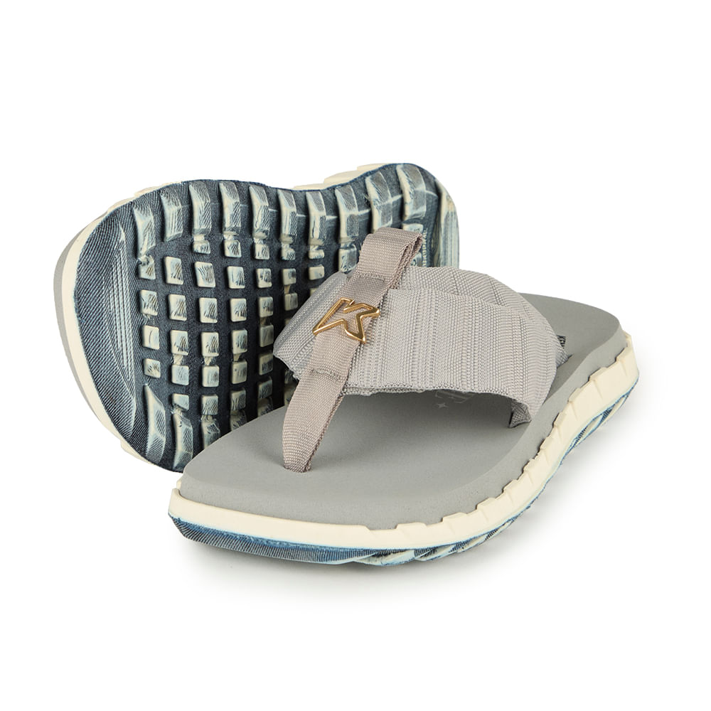 Sandália Kenner Megah Duo Tasha&tracie Cinza