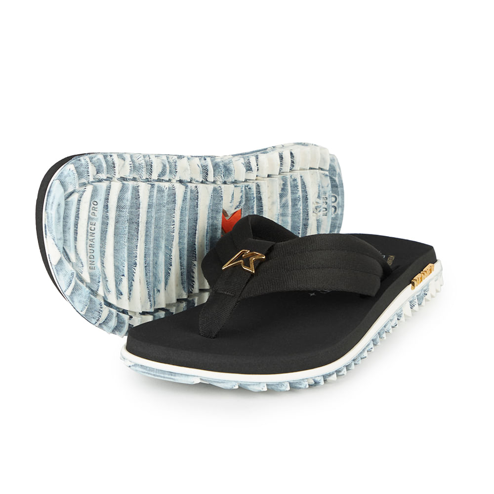 Sandália Kenner Kivah Tasha&tracie Preto