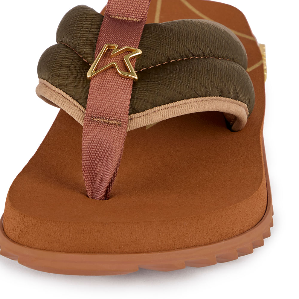 Sandália Kenner Kivah Comfy Marrom