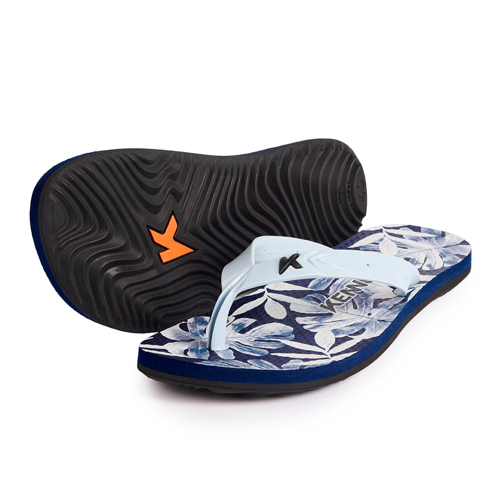 Sandália Kenner Summer Leaf Azul
