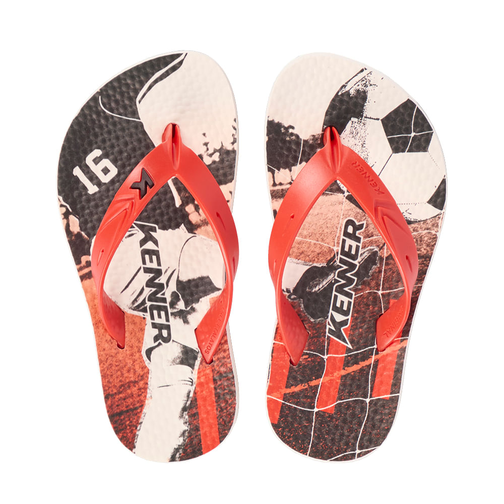 Sandália Kenner Summer Gol Kids Vermelho