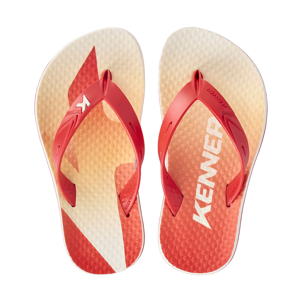 Sandália Kenner Summer Clean Kids Vermelho